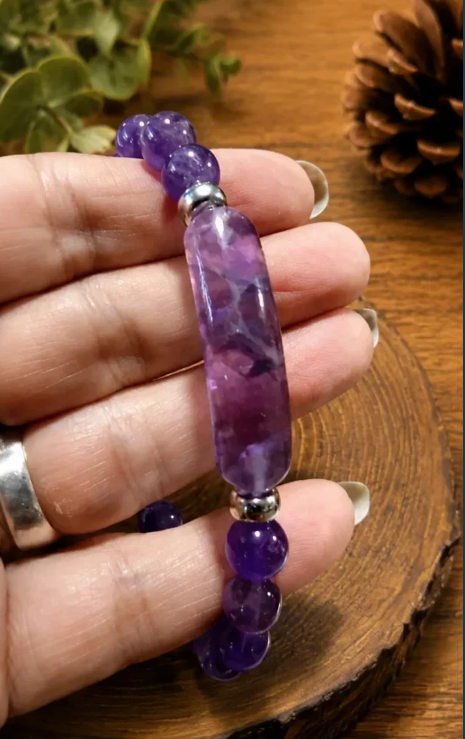 Pulsera de piedra Amatista – photo 2